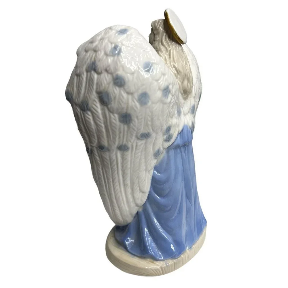 Guardian Angel Collectible Child Protecting Wings Spread Ceramic Figurine 8 Inch